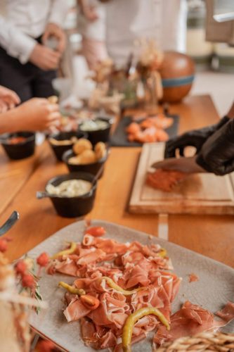 Mariage Allisson  David - Découpe de Jambon