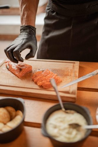 Mariage Allisson & David - Découpe Truite Gravlax